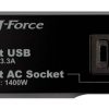 持ち運びに便利！AC×2口+USB×3ポートの軽量延長電源タップ